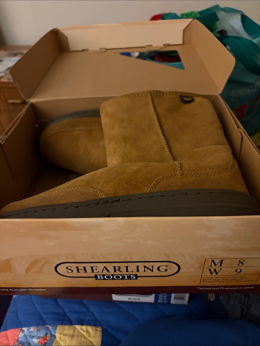 Mens Suede Boot - Tan